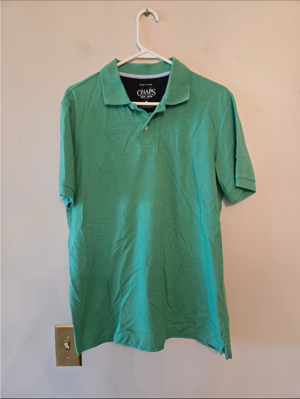 Chaps green polo shirt size mens medium